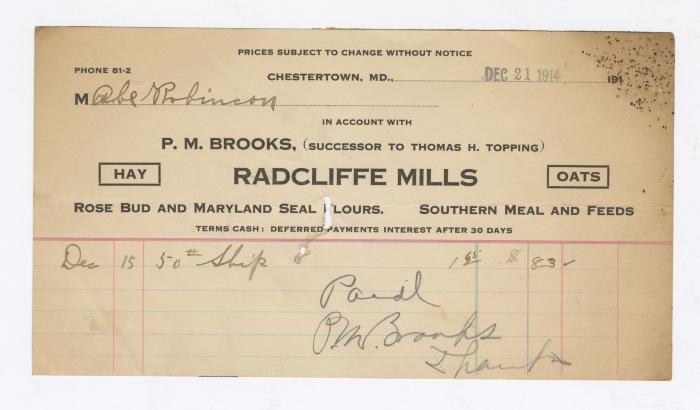 Radcliffe Mills bill, 1914 December 21
