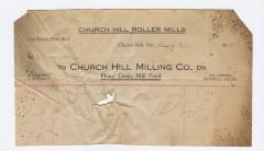 Church Hill Milling Co. bill, 1915 August 31