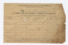 Abraham Robinson shipping bill, circa 1910 August 12