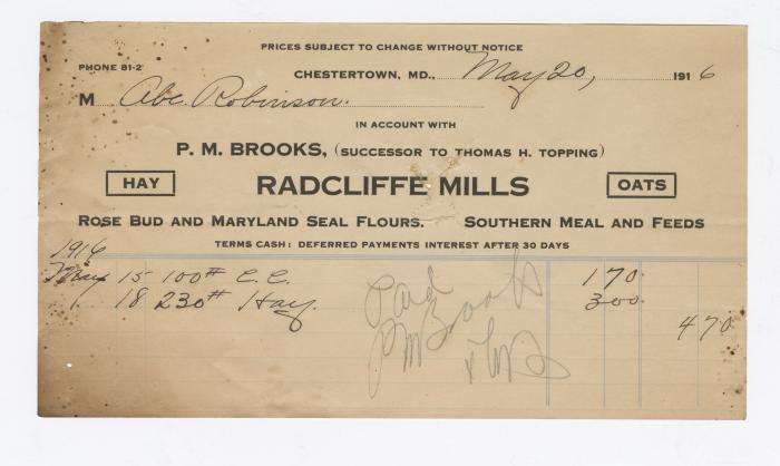 Radcliffe Mills bill, 1916 May 20