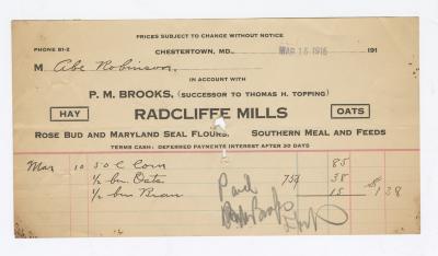 Radcliffe Mills bill, 1915 March 15