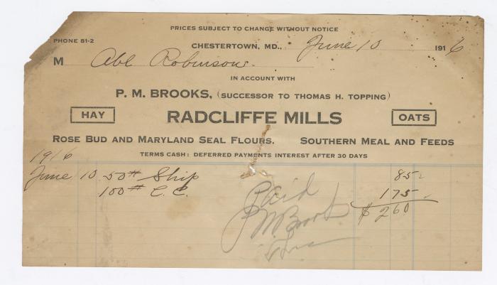 Radcliffe Mills bill, 1916 June 10