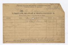 Abraham Robinson shipping bill, 1919 October 23