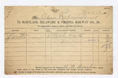 Abraham Robinson shipping bill, 1917 November 10