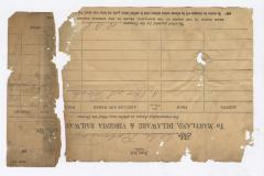 Abraham Robinson shipping bill, 1919 October