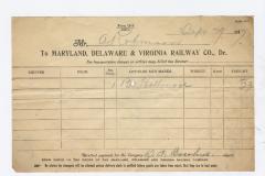 Abraham Robinson shipping bill, 1917 September 29