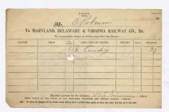 Abraham Robinson shipping bill, 1917 September 22