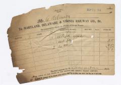 Abraham Robinson shipping bill, 1916 September 23