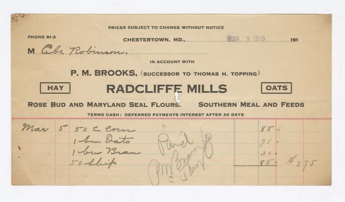 Radcliffe Mills bill, 1915 March 8