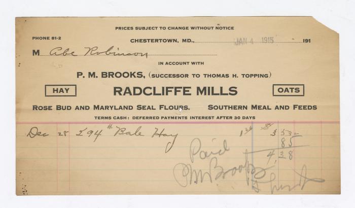 Radcliffe Mills bill, 1915 January 4