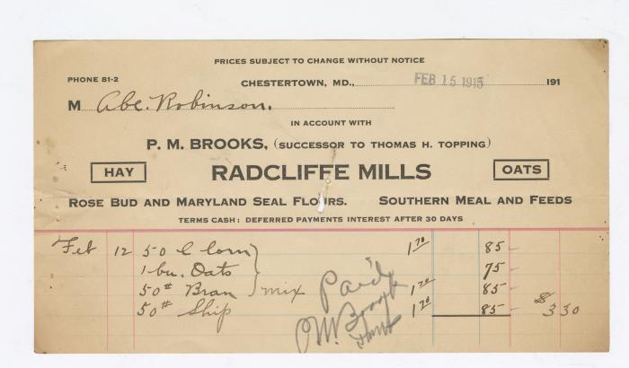 Radcliffe Mills bill, 1915 February 15