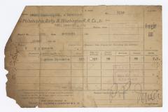 Abraham Robinson shipping receipt, 1913 May 27