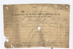 Abraham Robinson shipping bill, 1919 July 1