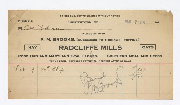 Radcliffe Mills bill, 1915 February 8