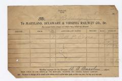 Abraham Robinson shipping bill, 1919 May 1