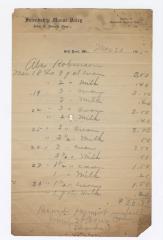 Friendship Manor Dairy bill, 1915 March 30