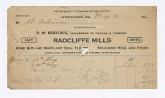Radcliffe Mills bill, 1916 May 15
