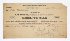 Radcliffe Mills bill, 1915 January 4