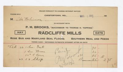 Radcliffe Mills bill, 1915 March 1