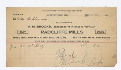 Radcliffe Mills bill, 1915 January 25
