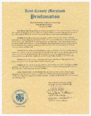 Ruth Ringgold Briscoe day proclamation