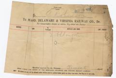 Abraham Robinson shipping bill, 1914 October 20