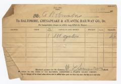 Abraham Robinson shipping bill, 1917 April 12