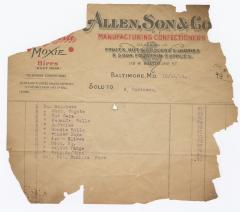 Allen & Son bill, 1916 October 14