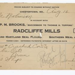Radcliffe Mills bill, 1915 August 16