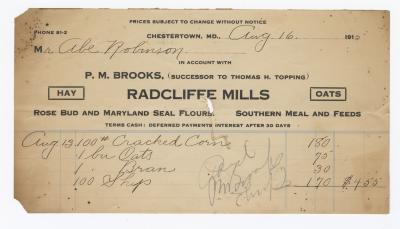 Radcliffe Mills bill, 1915 August 16