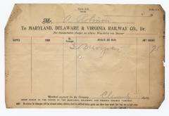 Abraham Robinson shipping bill, 1914 October 6