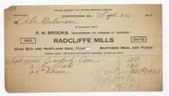 Radcliffe Mills bill, 1915 September 20
