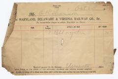 Abraham Robinson shipping bill, 1914 October 24