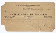 Church Hill Milling Co. bill, 1916 June 2