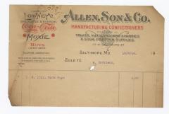 Allen & Son bill, 1916 October 6