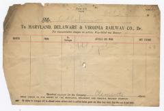 Abraham Robinson shipping bill, 1914 October 22