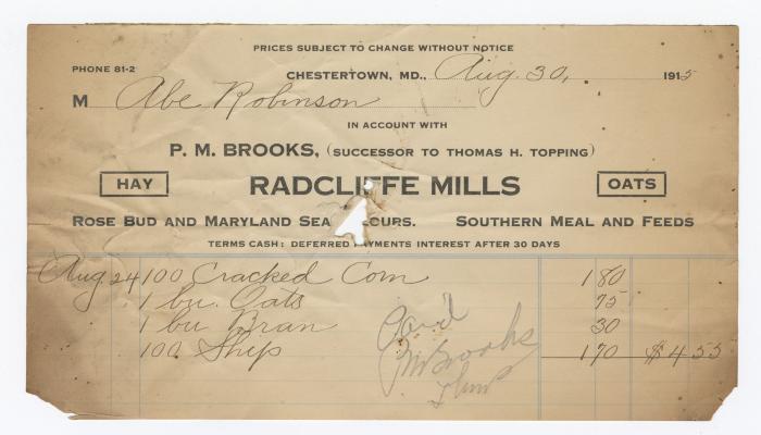 Radcliffe Mills bill, 1915 August 30