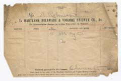 Abraham Robinson shipping bill, 1914 October 1