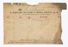 Abraham Robinson shipping bill, circa 1910