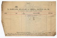 Abraham Robinson shipping bill, 1912 October 27