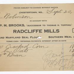 Radcliffe Mills bill, 1915 September 20
