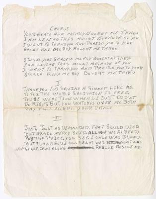 "Your Grace and Mercy" lyrics