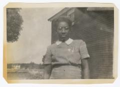 Woman standing outside