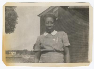 Woman standing outside