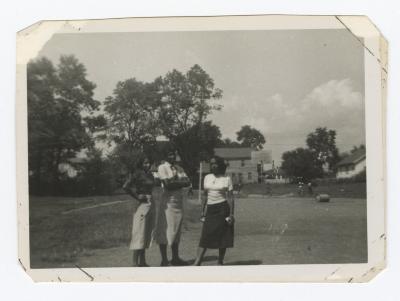 Three women at the playground
