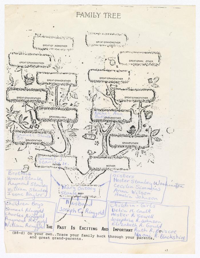 Mary Oatsey Ringgold family tree