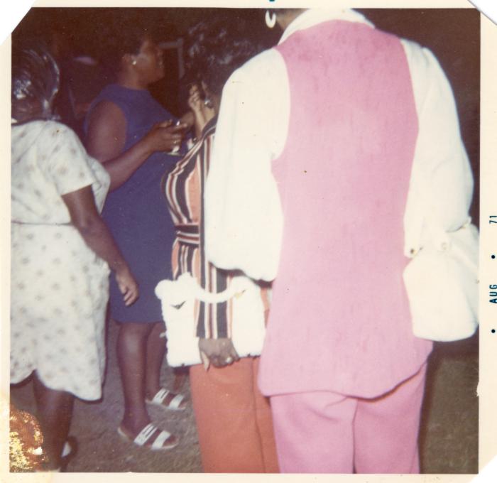 People milling about