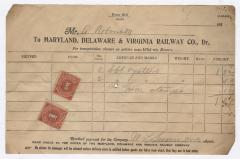 Abraham Robinson shipping bill, circa 1910