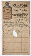 W. C. Thompson receipt, 1915 September 8