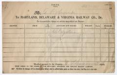 Abraham Robinson shipping bill, 1917 January 9